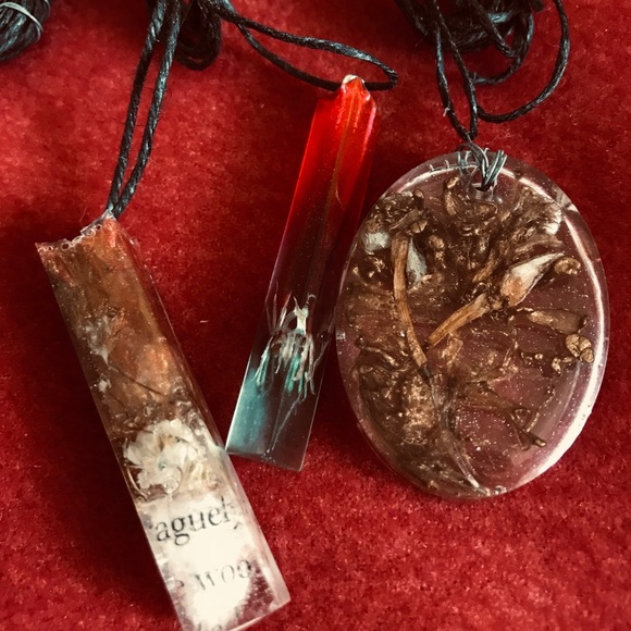 🍂☃️2 for $15!☃️🍂HANDMADE Jewelry Set: Dipped - Picture 4 of 5